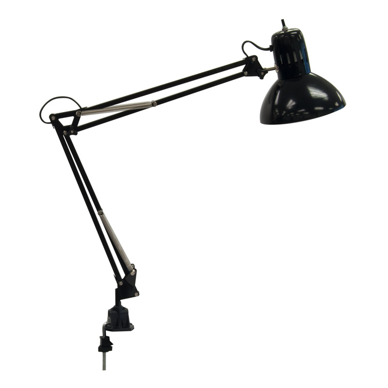 Metal Swing Arm Lamp With Cfl Bulb And, Swing Arm Desk Lamp Parts