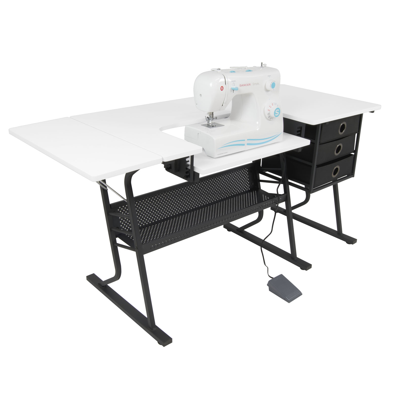 Eclipse Hobby Sewing Machine Table In Black White Item