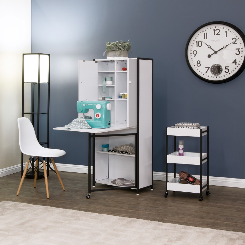 Craft and sewing online armoire with table