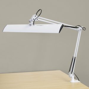 LIGHTING- Swing Arm, Desktop Lamps with Clamp Bases for Drafting Tables