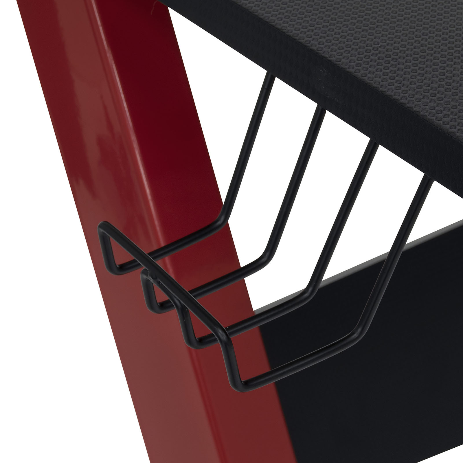 SD STUDIO DESIGNS Overlord Gaming Table Black,red